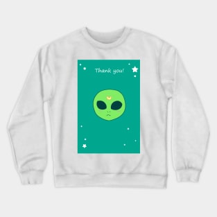 Thank You - Alien Face Crewneck Sweatshirt